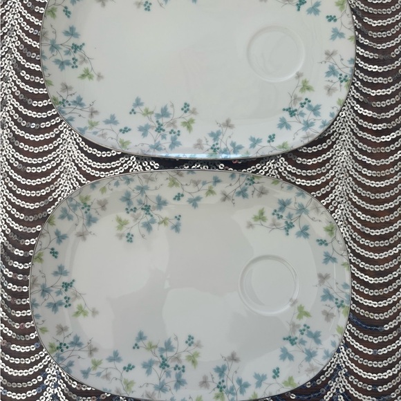 Vintage  Sango China Navarro Gray Floral #6283 dinner plates - Picture 1 of 8